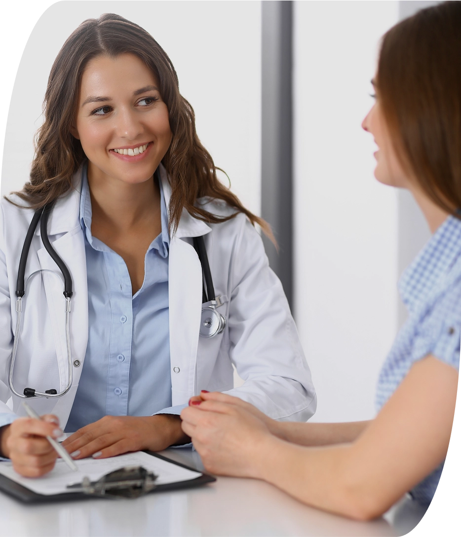 Doctor writing a prescription regarding women's health in orlando